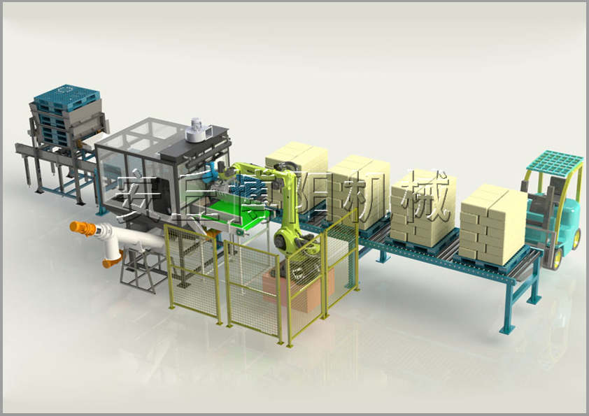 自动拆垛机器人+智能全自动拆包机解决方案